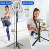 70.9" Auto Face Tracking Tripod 360° Rotation with 10" Ring