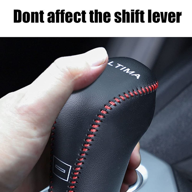 XITER For Genuine Leather Gear Shift Knob Cover Car Protect