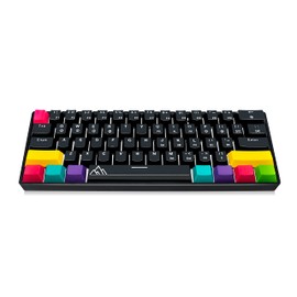 ASCENY One - Hot-Swappable 60% Mechanical Keyboard with Extra Colorful Keycaps, RGB Lights, Spill Proof, Optical Switches (Gateron Blue)
