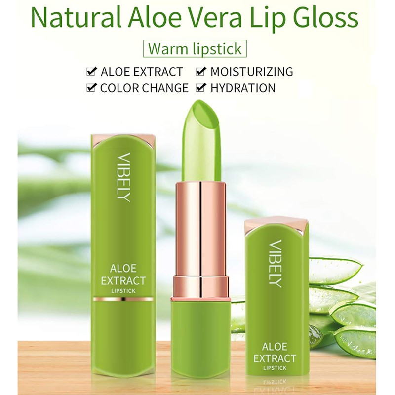 Magic Temperature Colour Changing Lip Balm Set, Dulele Organic Aloe