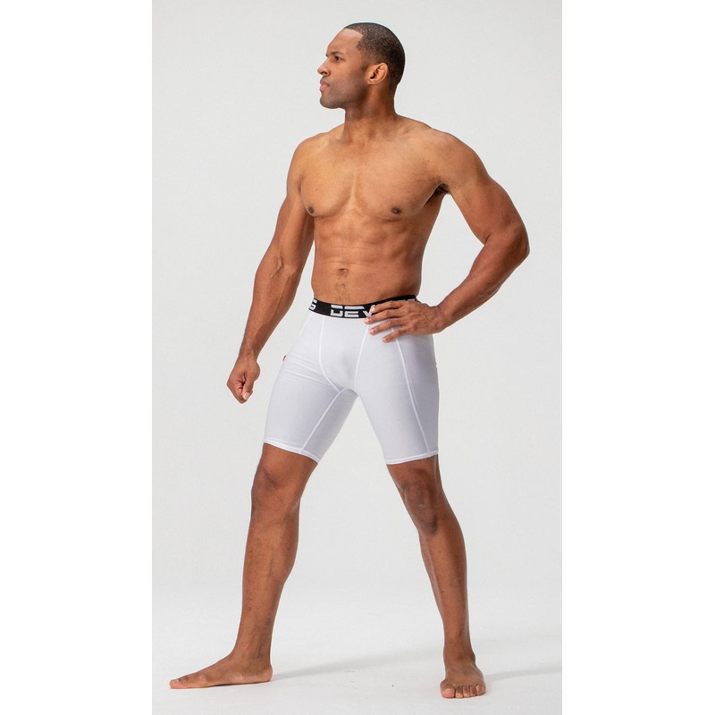 DEVOPS Pantalones cortos de compresión para hombre (paquete de 3),