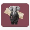 Mauspad, Motiv: Elefant von Wall Street Collage Art Surrealismus Business