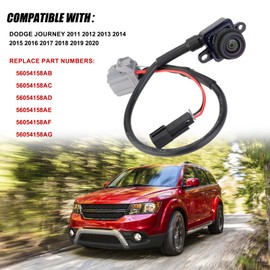 Arokzn Rear View Backup Camera Replacement for Dodge Journey 2011 2012 2013 2014 2015 2016 2017 2018 2019 2020 Parking Back Up Camera Replaces# 56054158AB 56054158AC 56054158AD 56054158AE 56054158AF