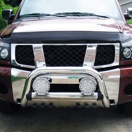 Spec-D Tuning 2PC 6" Work Clear Fog Lights + Chrome Super 4X4 Guard W/Wire & On/Off Switch Pair
