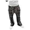 GORGLITTER Men's Camo Sweatpants Drawstring Waist Patchwork Stacked Flared Joggers