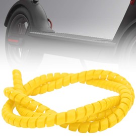 SolUptanisu Cable en Espiral, línea de Freno Cable en Espiral Cable de la Carcasa Cubierta Protectora Cable de Cable Espiral Reemplazo para M365 Scooter eléctrico(Amarillo)
