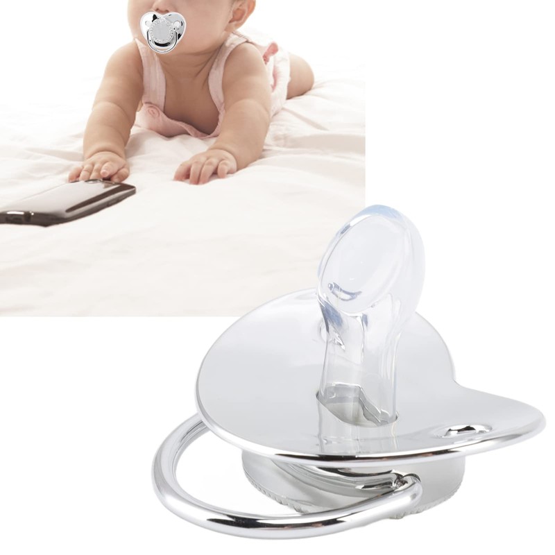 Baby Pacifier, Stylish DIY Photo Decoration Infant Bling Pacifier Clip