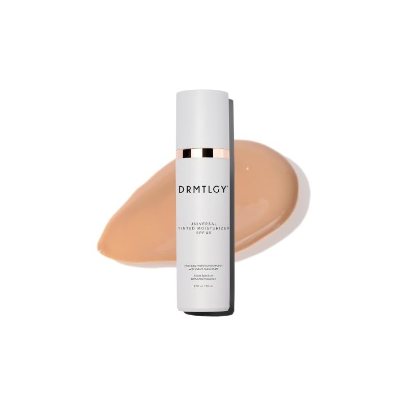DRMTLGY - Hidratante tintado con SPF 46. Tinte universal. Protector