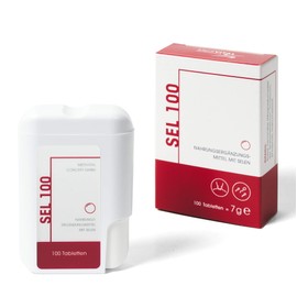 Selen High Dose 100 μg Vegan - for Healthy Nails, Hair & a Strong Immune System in Practical Click Dispenser - 100 Tablets, Made in Germany