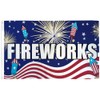 Fireworks (USA) 3x5 ft Flag Polyester - Perfect for Businesses,