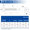 #8 x 1-1/2" (110 Pack) Pan Head Wood Screws, Stainless