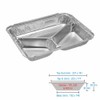 JMS we create smile - 3 Compartment Silver Disposable Aluminium