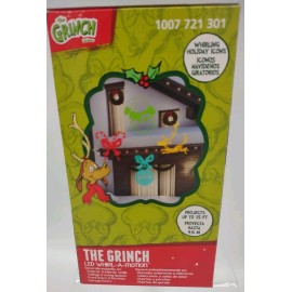 Gemmy The Grinch Lightshow Projection Whirl-A-Motion Grinch Projector  NEW NIB