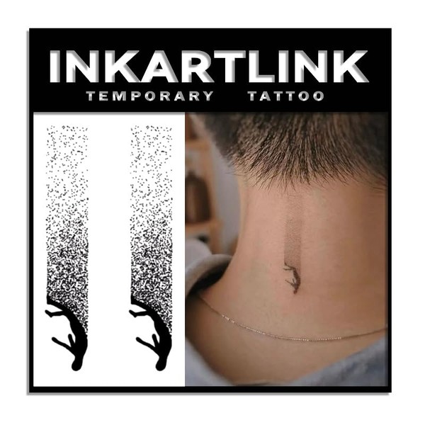 INKARTLINK Tattoo Tech, 2 Sheets Medium Semi Permanent Tattoo, Adult