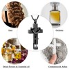 Black Cross Urn Necklace For Ashes Of Loved Ones With
