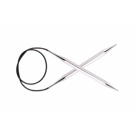 KnitPro 120 cm x 4.5 mm Nova Cubics Fixed Circular Needles, Shiny Brass