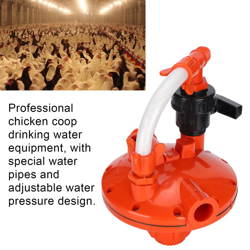 Chicken Water Dispenser Pressure Regulator, 2 Way Recoil Pressure Regulator