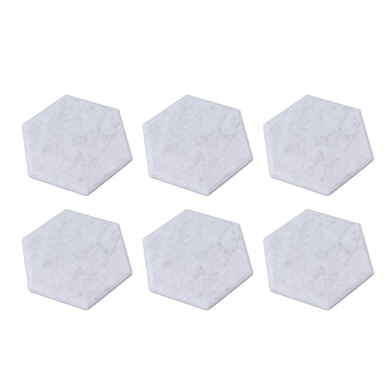 12PCS Hexagon Acoustic Panels High Density Sound Absorbing Panels Sound