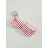 Recycled Wave Comb Mini Keyring Pink / Recycled Wave Comb