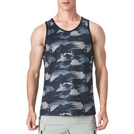 EZRUN Men's Quick Dry Sport Tank Top for Bodybuilding Gym Athletic Jogging Running,Fitness Training Workout Sleeveless Shirts