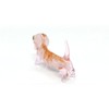 Sansukjai Dachshund Micro Tiny Figurines Hand Blown Glass Art Animals