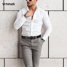 VONMELLI Nickel Free Leather Belt for Men, TSA Approved Non-Metal Men's Belt for Jeans with Hypoallergenic Black Buckle Black Fit Waist Size 46-51"