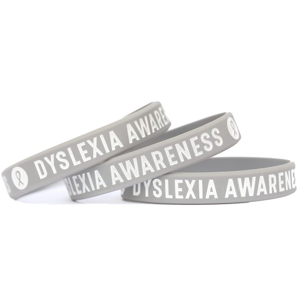 SayitBands Three (3) Dyslexia Awareness Bracelets