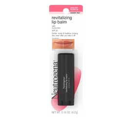Neutrogena Revitalizing and Moisturizing Tinted Lip Balm with Sun Protective Broad Spectrum SPF 20 Sunscreen, Lip Soothing Balm with a Sheer Tint in Color Healthy Blush 20,.15 oz