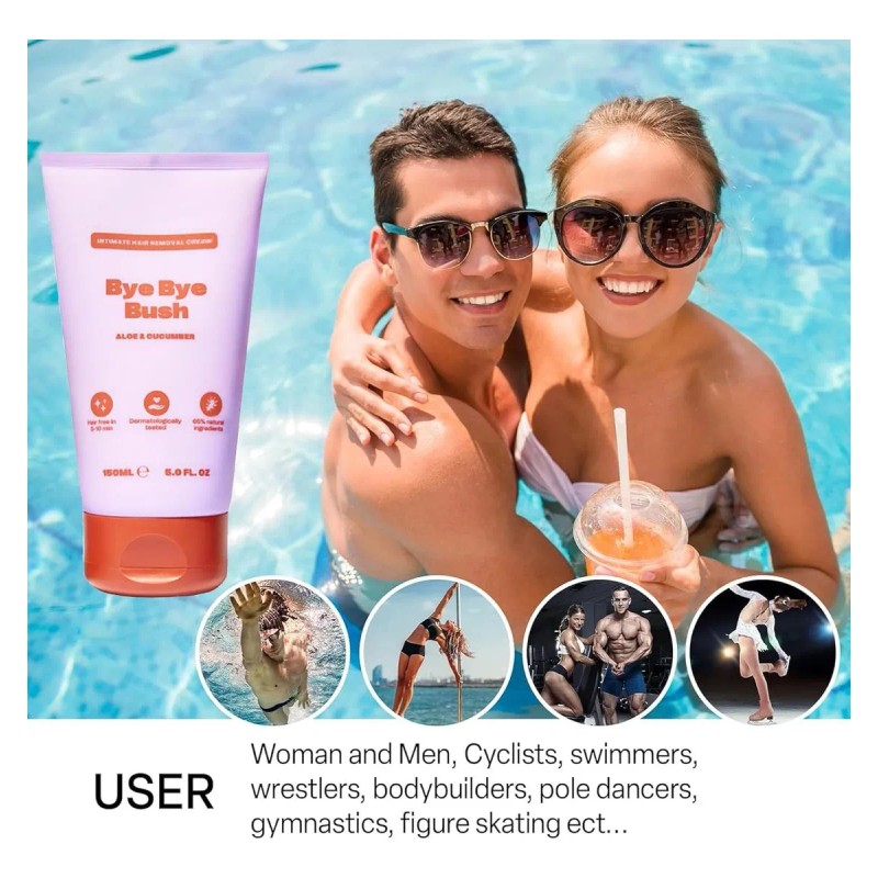 2pcs Crema Depilatoria Íntima Para Cara Piernas Axilas
