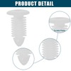 ACROPIX Universal 8mm Push Bumper Fastener Rivet Clips White -