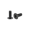 uxcell M2x6mm Phillips Screw Fastener Black 3.8mm Dia Screw Head