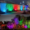 COB Landscape Spotlights RGB Colorful Lighting with Ground Spike Remote