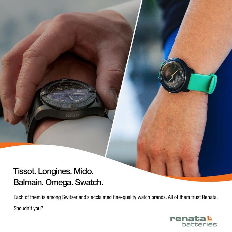 Renata 379 SR521SW Batteries - 1.55V Silver Oxide 379 Watch