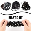 WeddHuis Pack of 5 Bun Hairstyle Aid, Fabric Knot Net,