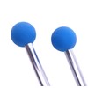 TUOREN Blue Xylophone Mallets Glockenspiel Sticks Rubber Mallets Percussion Sticks