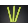 Set of 3 Yellow Blacklight Reactive Drip Candles