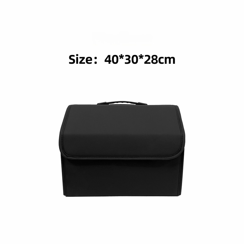 Collapsible Car Trunk Organizer for Vehicle Storage – PU Leather