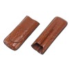 2 Finger Cigar Case Portable Waterproof Lightweight Artificial Leather Cigar