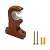 Nicerity 2Pcs Wooden Curtain Rod Brackets Drapery Rod, Support Bracket