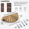 HARPOON 6 Pack Bin Cup Pulls,3 Inch Kitchen Cabinet Handles,Modern