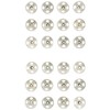 Clover Snap 8mm 24 Pairs Silver 26-543
