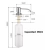 Dolores Dispensador Jabon Universa Para Fregadero Cocina Acero Inoxi