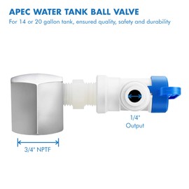 APEC Water Systems Tank Ball Valve (3/4" NPTF, 1/4" Output)