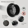 Vent Systems 6'' Inch - Black - Plastic - Dismantable