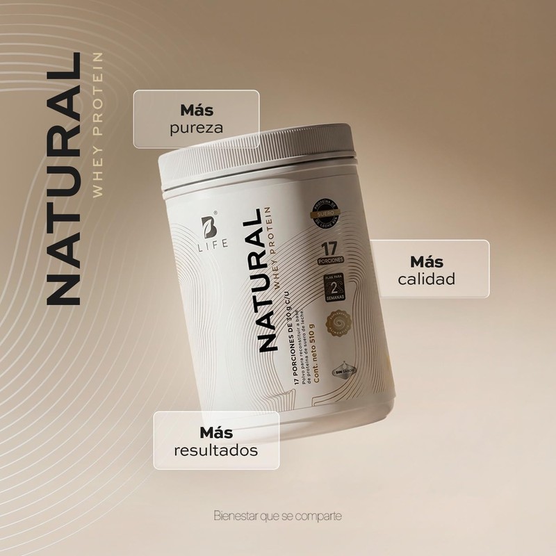 B Life Proteína Whey Proteína de Suero de Leche Pura