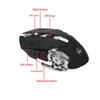 Mouse Gaming Inalámbrico, Ratón Inalámbrico de 2,4 GHz, Recargable Ratón
