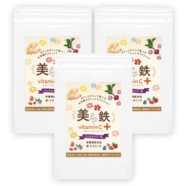 Shimanoya Churaeton, Vitamin C + Mixed Berry Flavor, Nutritional Functional Food, Iron, Vitamin C, Red Beet, Prunes, Acai, Snack Supplement, Tablet Type (3 Bags, 90 Tablets / 3 Months)