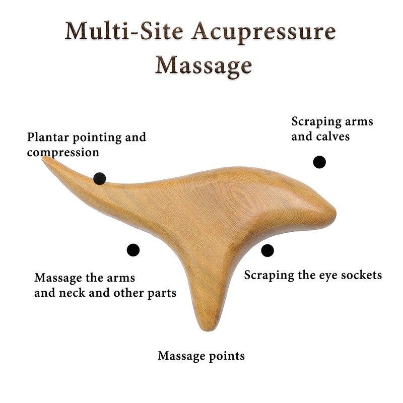 Wooden Massage Aid, Gua Sha Scratching Board Made of Wood,