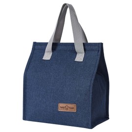 Zimoer Small Cool Bag, Lunch Bag, Lunch Bag, Lunch Bag, Picnic Bag, Thermal Bag, Insulated Bag, Lunch Bag, Foldable, Waterproof, Work, School, Outdoor (Blue)