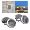 4pcs Stainless Steel Air Vents Louvered Grille Cover Vent Hood